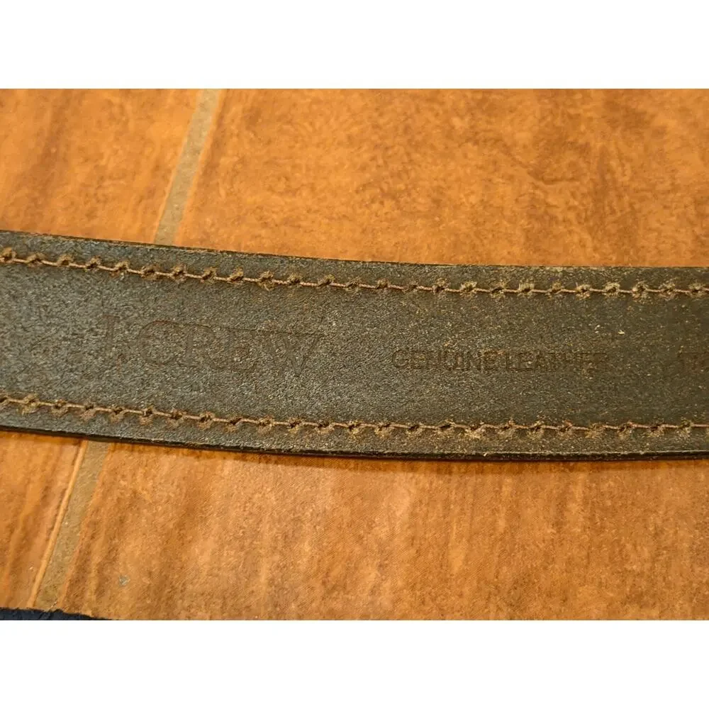 J. Crew Brown Genuine Leather Belt Men's Size 36